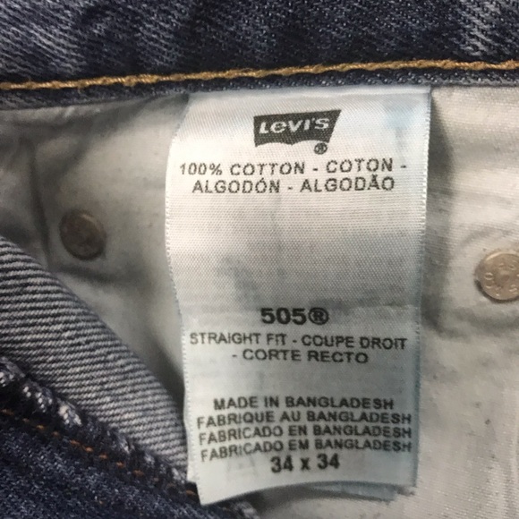 Men’s Levi’s Denim 505 Jeans 34 x 34 - Picture 6 of 6